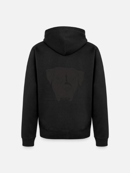 American Bulldog - Unisex Premium Bio Zip Hoodie - Schwarz