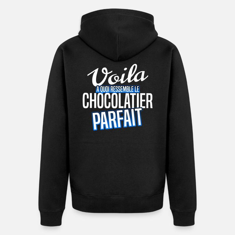 Chocolatier - Veste à capuche bio Premium Unisexe - noir