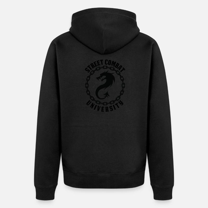 Rue University Combat - Veste à capuche bio Premium Unisexe - noir
