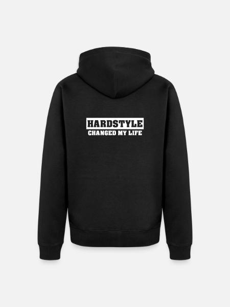 Hardstyle Merchandise | Hardstyle Changed my life - Unisex Premium Organic Zip Hoodie - black