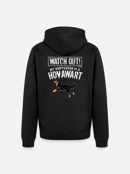 Bodyguard Hovawart 2 - Unisex Premium Organic Zip Hoodie - black