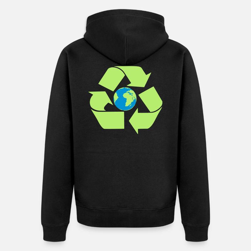Terre de recyclage - Veste à capuche bio Premium Unisexe - noir