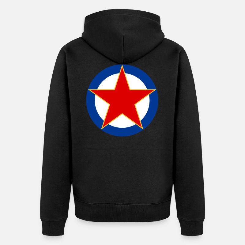 COCARDE YOUGOSLAVE/1807 - Veste à capuche bio Premium Unisexe - noir