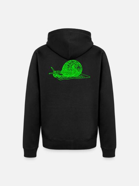 slug - Unisex Premium Organic Zip Hoodie - black