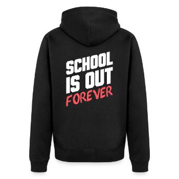 école - Veste à capuche bio Premium Unisexe - noir - Dos - Nico (187cm)