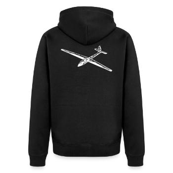 Segelflieger - Veste à capuche bio Premium Unisexe - noir - Dos - Nico (187cm)