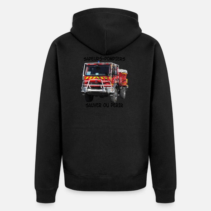 ccf save or perish - Unisex Premium Organic Zip Hoodie - black