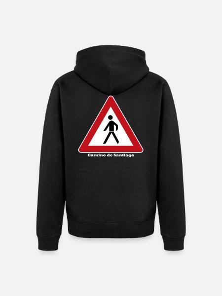 Camino de Santiago - Unisex Premium Organic Zip Hoodie - black