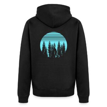 Disc Golf Disc Golf Frisbee Cadeau Cadeau - Veste à capuche bio Premium Unisexe - noir - Dos - Nico (187cm)