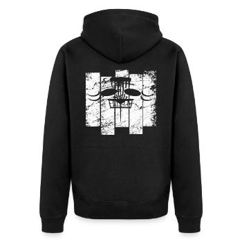 Disc Golf Disc Golf Frisbee Cadeau Cadeau - Veste à capuche bio Premium Unisexe - noir - Dos - Nico (187cm)