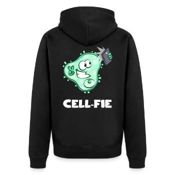 Cellfie - Veste à capuche bio Premium Unisexe - noir - Dos - Nico (187cm)