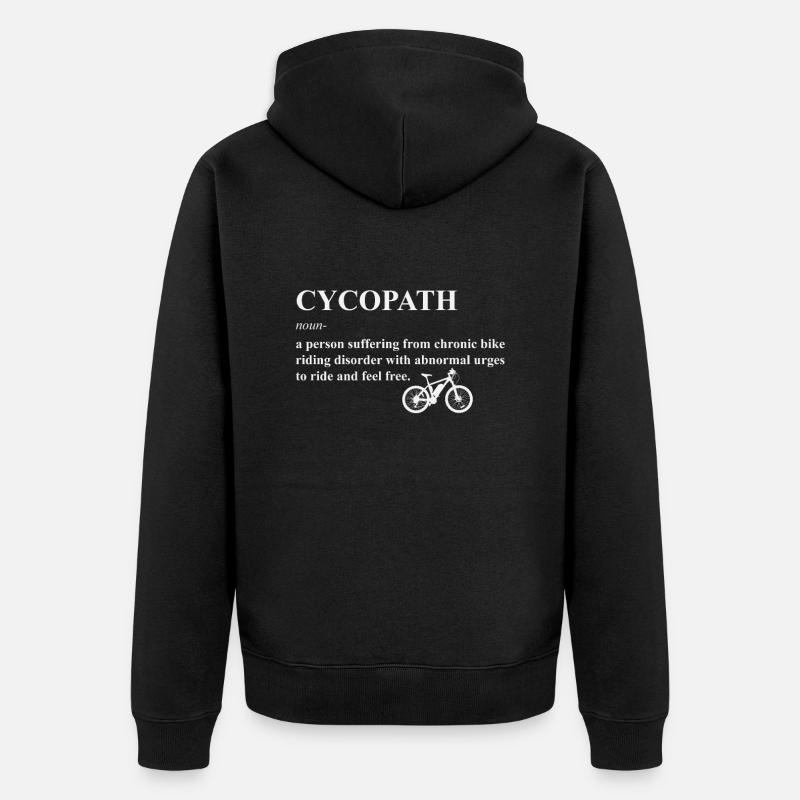 Cycopath - Veste à capuche bio Premium Unisexe - noir