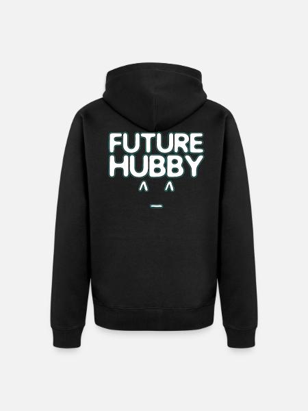 Future husband - Unisex Premium Organic Zip Hoodie - black