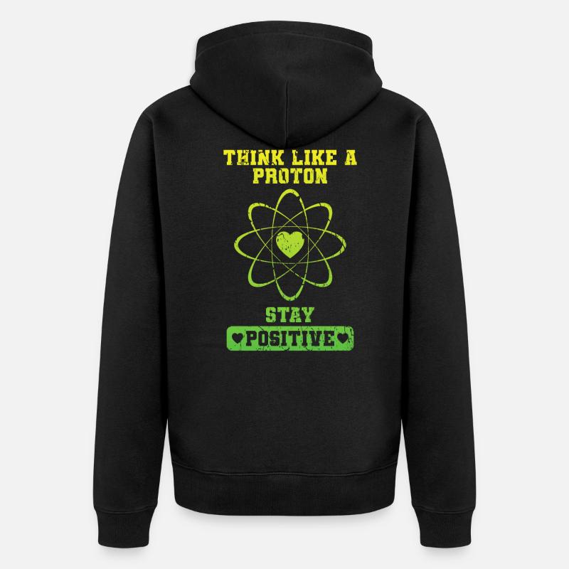 Positif Comme Un proton - Veste à capuche bio Premium Unisexe - noir