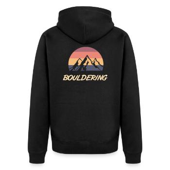 boulder - Veste à capuche bio Premium Unisexe - noir - Dos - Nico (187cm)
