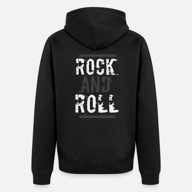 Rock and roll - Veste à capuche bio Premium Unisexe - noir