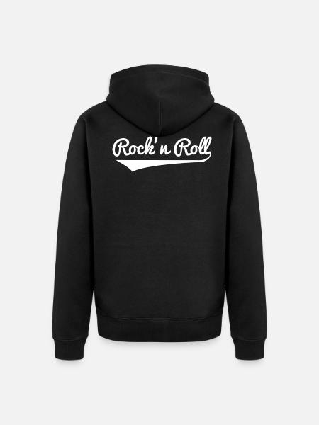RocknRoll - Unisex Premium Bio Zip Hoodie - Schwarz