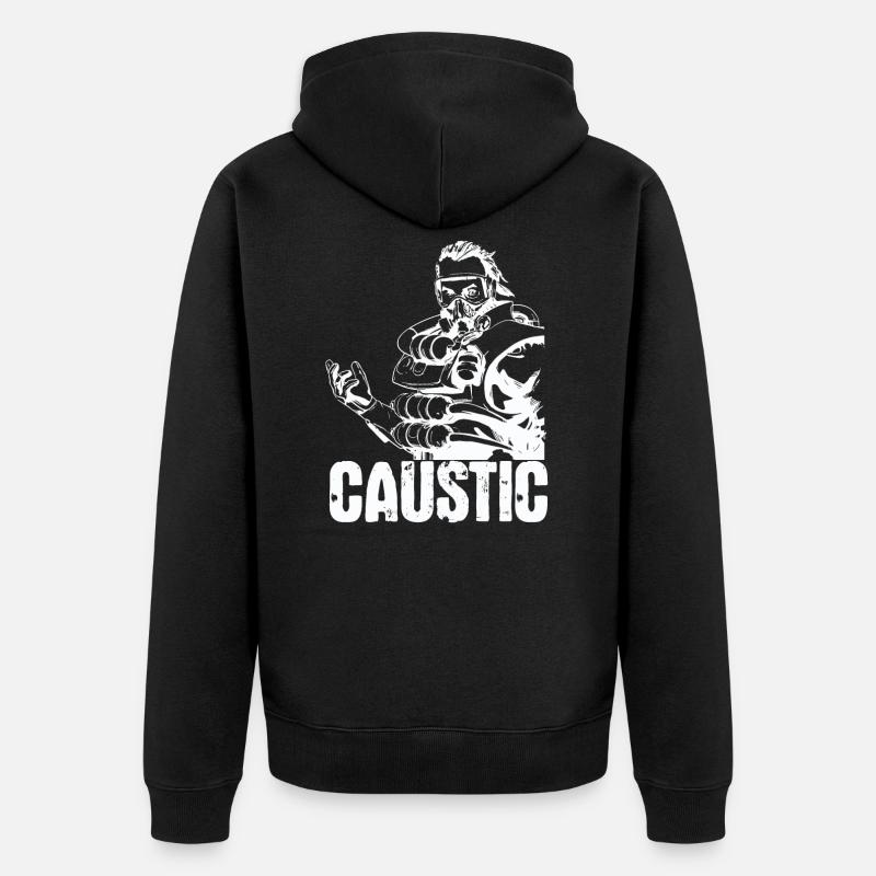 Caustic - Veste à capuche bio Premium Unisexe - noir