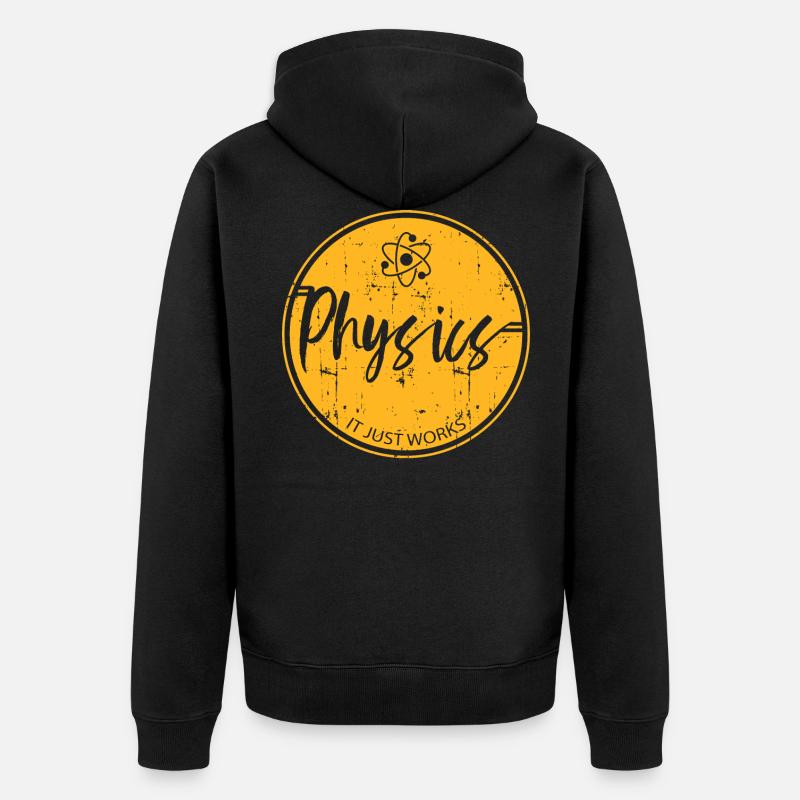 physique - Veste à capuche bio Premium Unisexe - noir