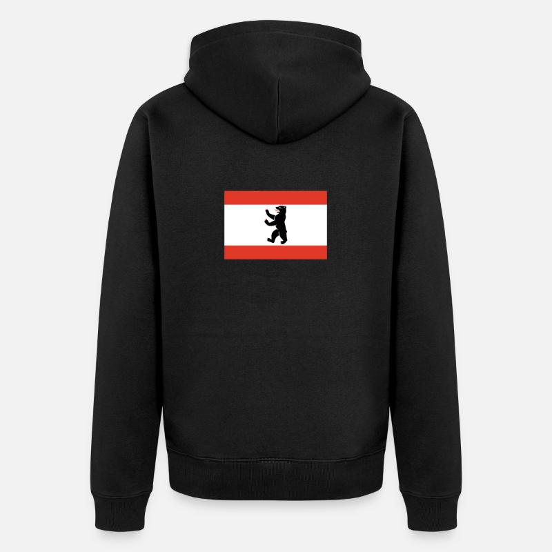 Berlin - Veste à capuche bio Premium Unisexe - noir