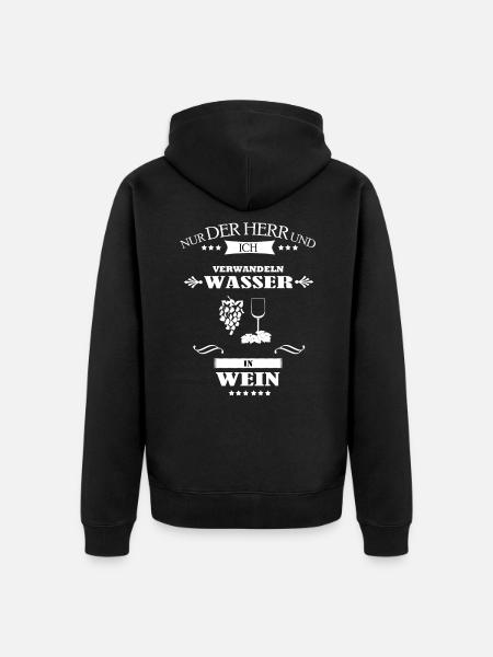 Winzer Weinbauer - Unisex Premium Bio Zip Hoodie - Schwarz
