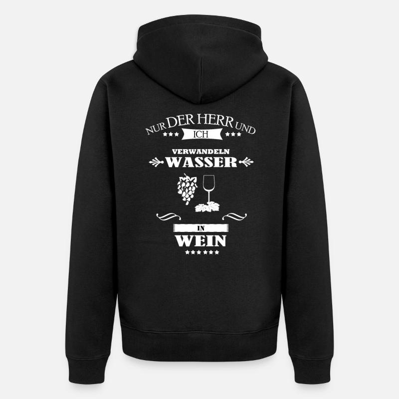 Vignerons viticulteurs - Veste à capuche bio Premium Unisexe - noir