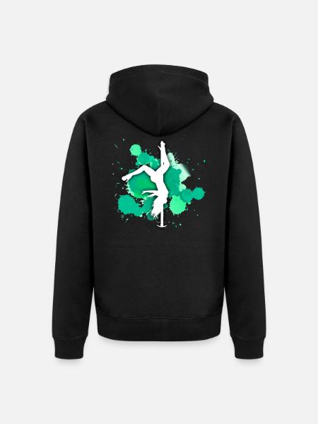 danseuse poledance - Veste à capuche bio Premium Unisexe - noir