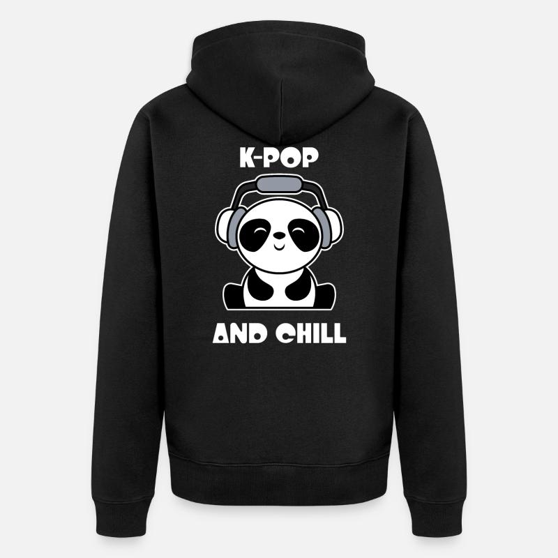 K-Pop - Veste à capuche bio Premium Unisexe - noir