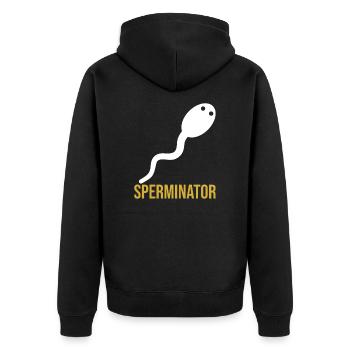Sperminateur - Veste à capuche bio Premium Unisexe - noir - Dos - Nico (187cm)