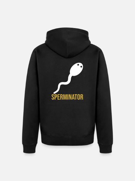 Sperminator - Unisex Premium Bio Zip Hoodie - Schwarz