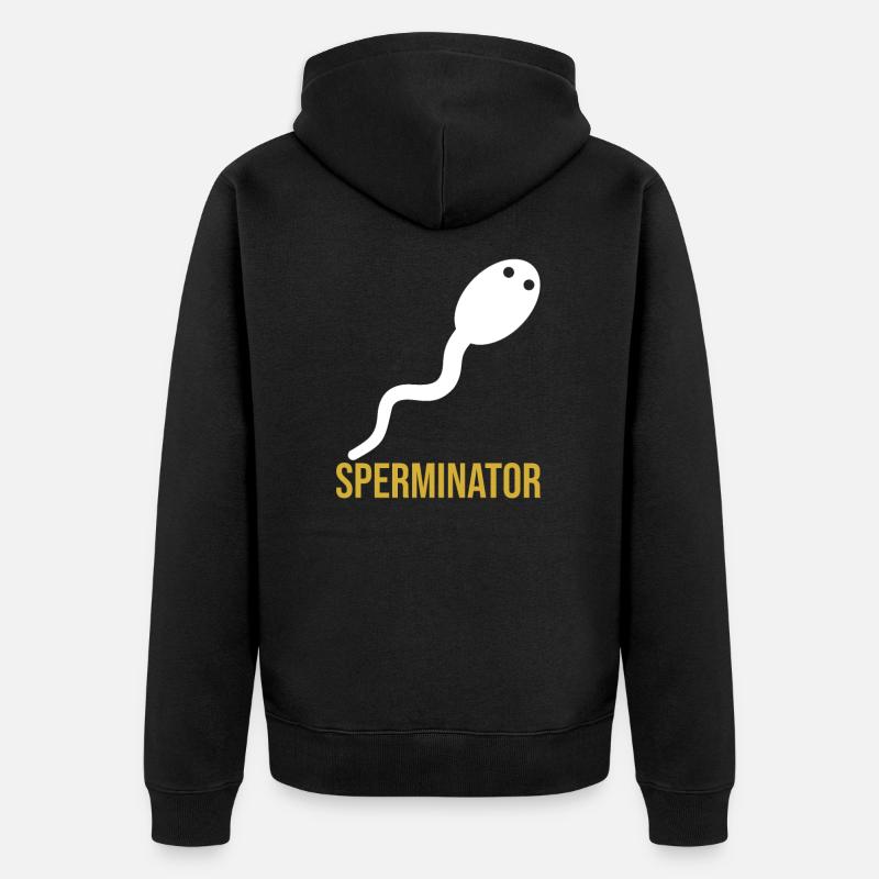 Sperminator - Unisex Premium Bio Zip Hoodie - Schwarz