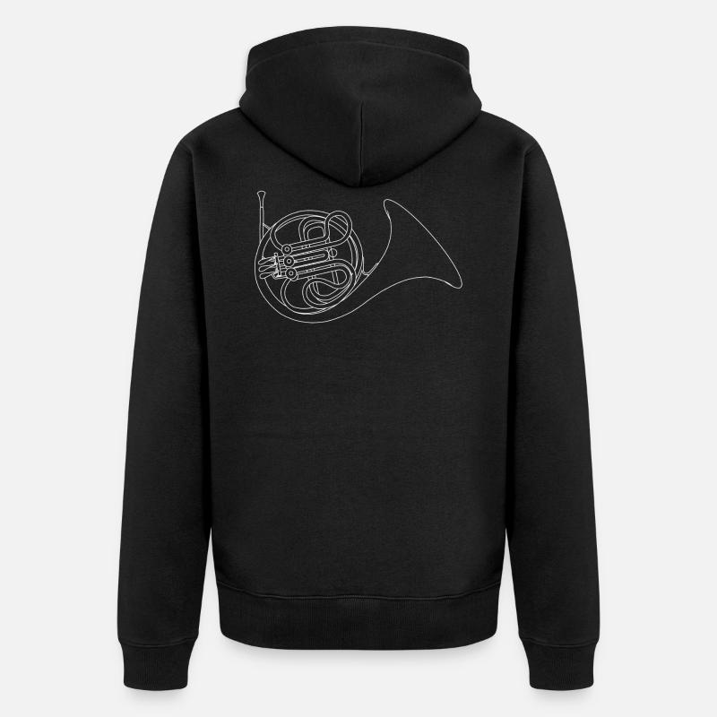 cor français - Veste à capuche bio Premium Unisexe - noir