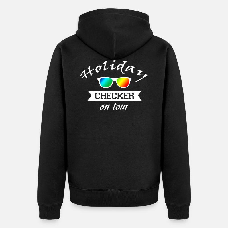 Vérificateur de vacances - cool - Veste à capuche bio Premium Unisexe - noir