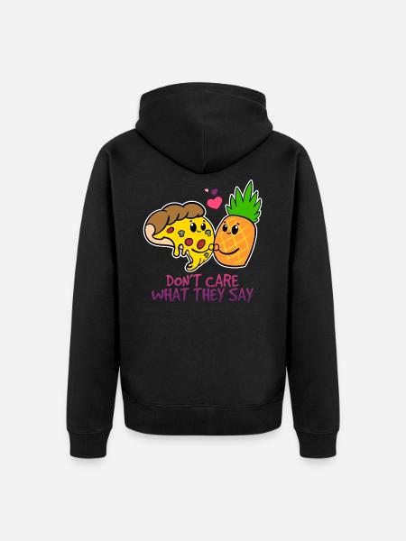 Pizza Hawaii - Veste à capuche bio Premium Unisexe - noir