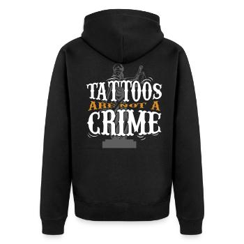 tatouage - Veste à capuche bio Premium Unisexe - noir - Dos - Nico (187cm)