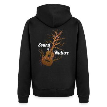 Guitare Sound Nature - Veste à capuche bio Premium Unisexe - noir - Dos - Nico (187cm)