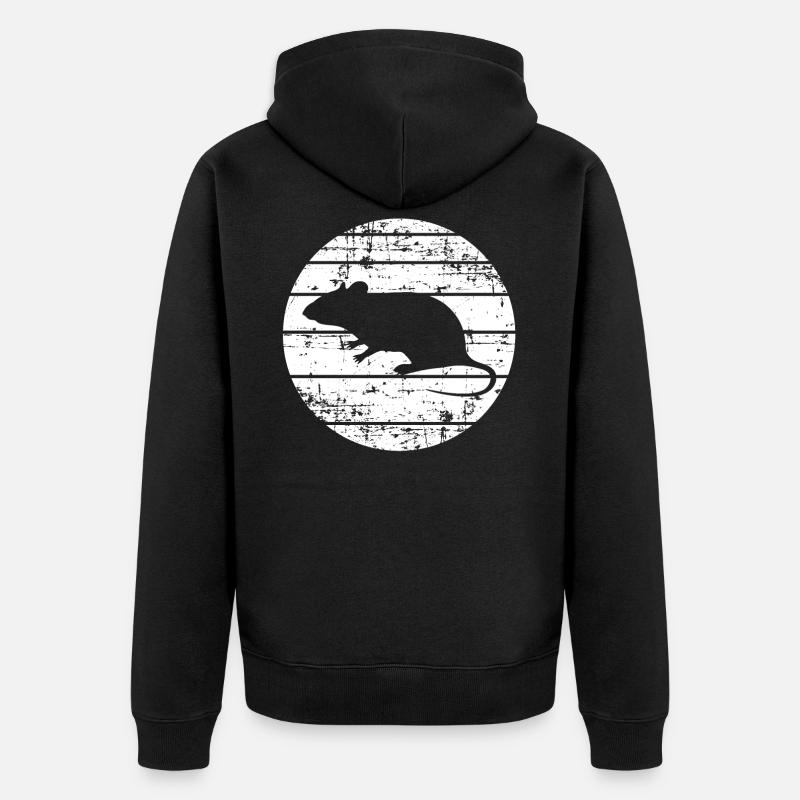 Rats - Veste à capuche bio Premium Unisexe - noir