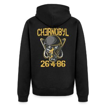 3.6 Roentgen pas terrible, pas terrible Tchernobyl - Veste à capuche bio Premium Unisexe - noir - Dos - Nico (187cm)