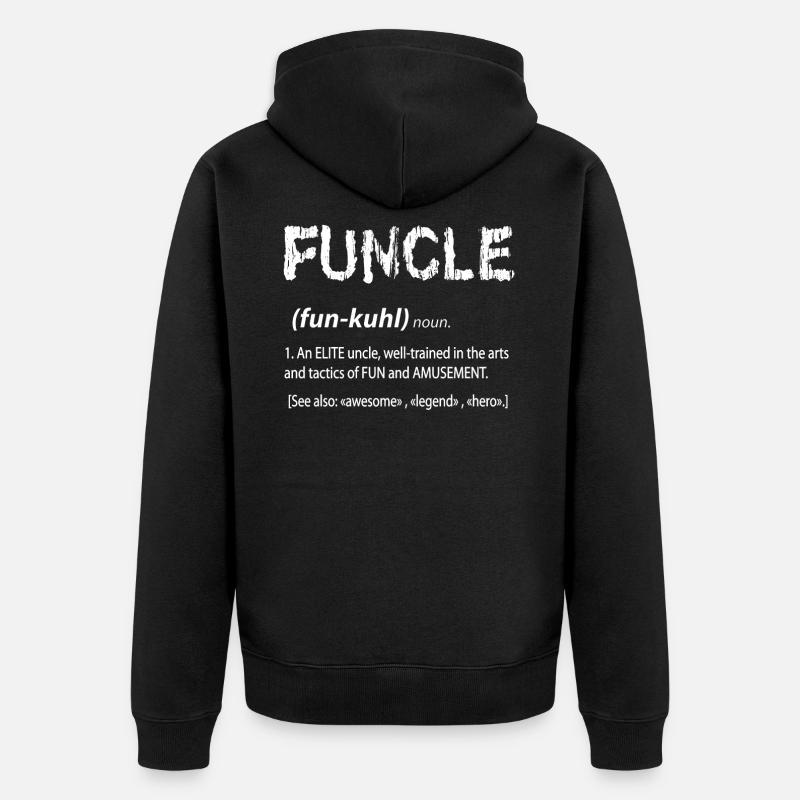 Oncle - Veste à capuche bio Premium Unisexe - noir