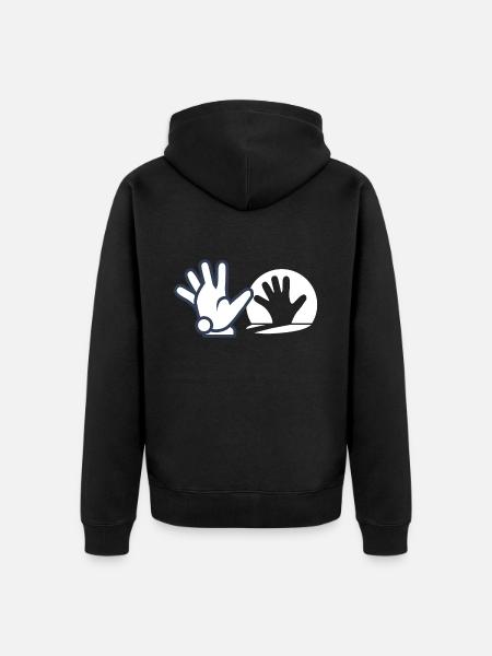 Rabbit Shadow Games - Unisex Premium Organic Zip Hoodie - black