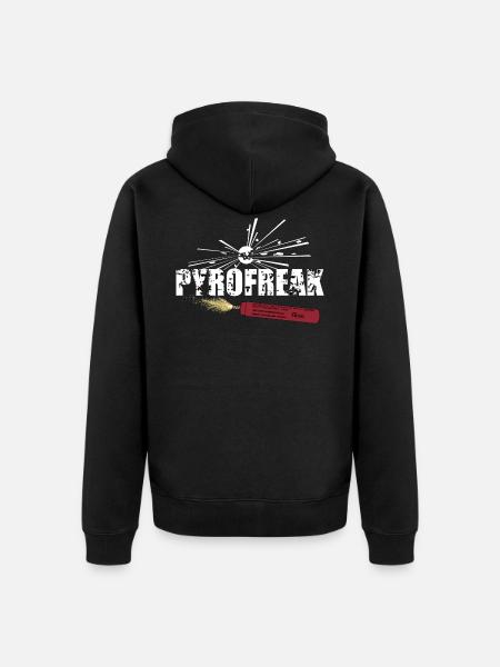 Pyro Freak - Unisex Premium Bio Zip Hoodie - Schwarz