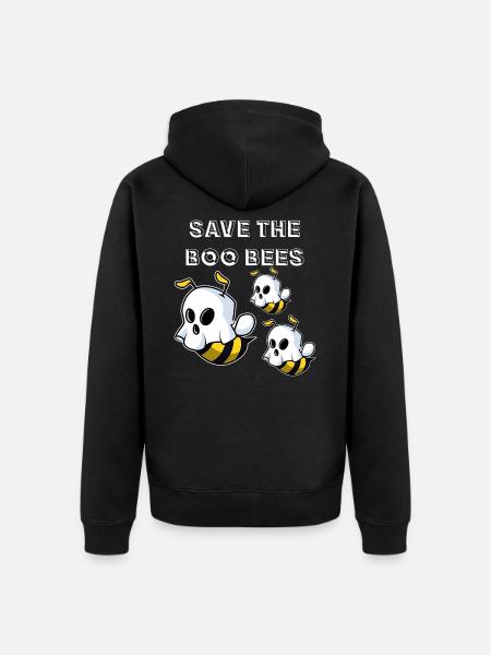 Save The Boo Bees - Unisex Premium Organic Zip Hoodie - black