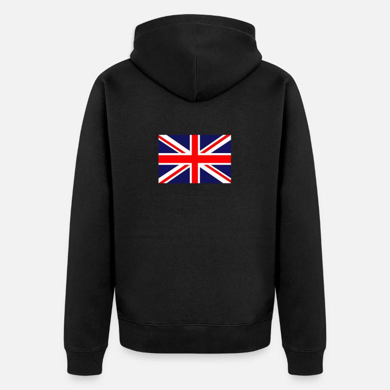 Royaume-Uni Royaume-Uni Londres - Veste à capuche bio Premium Unisexe - noir