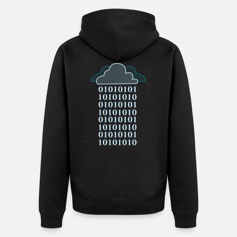 nuage - Veste à capuche bio Premium Unisexe - noir