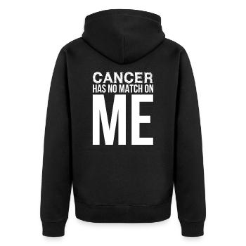 CANCER Cancer Drôle Idée Cadeau Le cancer pue - Veste à capuche bio Premium Unisexe - noir - Dos - Nico (187cm)