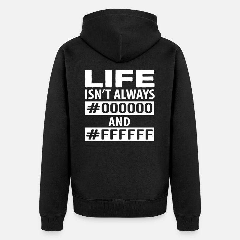 Programmierer Farbcode Lustig - Unisex Premium Bio Zip Hoodie - Schwarz