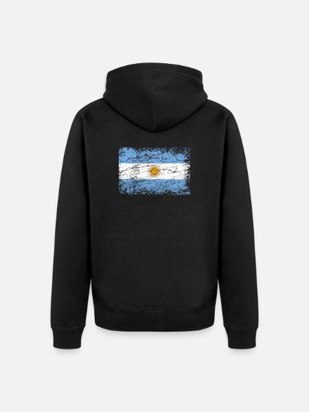 Argentina Flag Flag Argentine Tango - Unisex Premium Organic Zip Hoodie - black