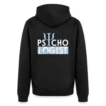 Psychologue - Veste à capuche bio Premium Unisexe - noir - Dos - Nico (187cm)