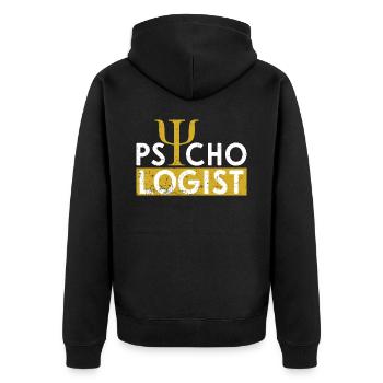 Psychologue - Veste à capuche bio Premium Unisexe - noir - Dos - Nico (187cm)