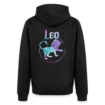 Zodiac Leo Leo - Veste à capuche bio Premium Unisexe - noir - Dos - Nico (187cm)